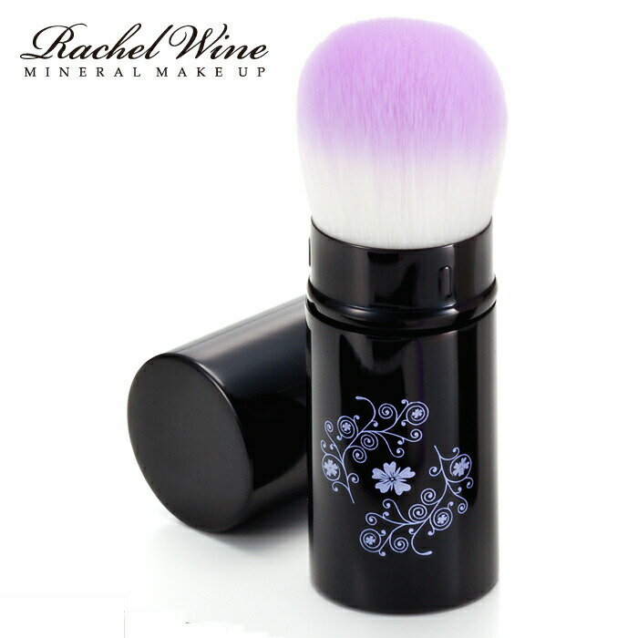 クーポンで10％オフ！ ソフトフィットブラシ [ポータブル] メイクブラシ 柔らかい ポータブル 化粧筆 フェイス ブラシ メイク道具 化粧ブラシ 高級 持ち運べる 使いやすい 簡単 メイク直し コンパクト 肌ざわり パウダー 人工毛 触り心地 レイチェル ワインのサムネイル