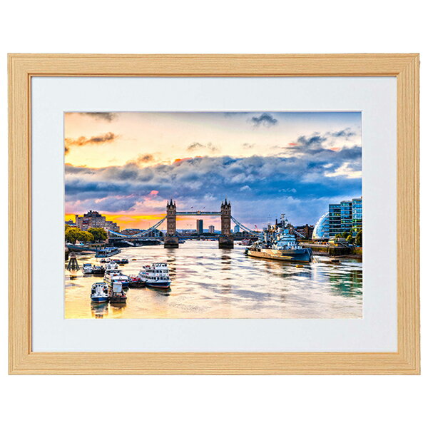 ケンコー・トキナー 木製額縁 コスモス A4 ナチュラル MCM-A4-NA フラット フレーム 写真 使いやすい ..