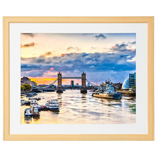 ケンコー・トキナー 木製額縁 コスモス 半切 ナチュラル MCM-H-NA フラット フレーム 写真 使いやすい 写真を引き立てる シンプル デザ..