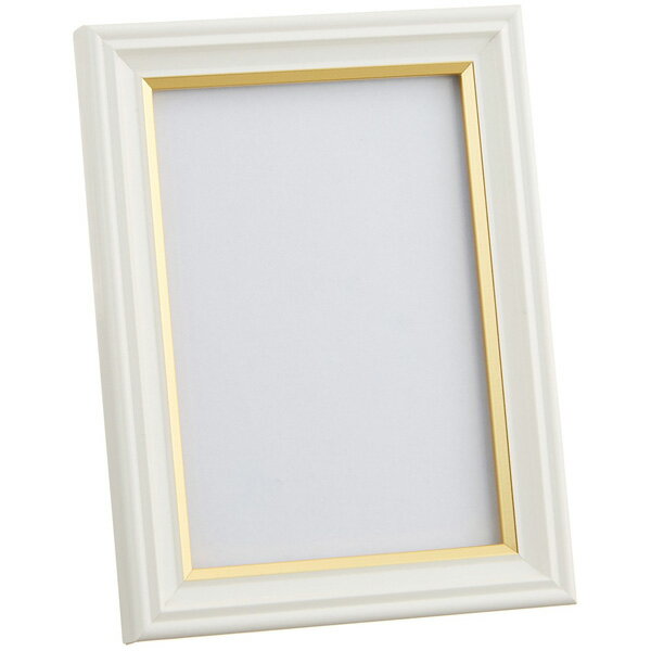 フジカラー 肖像額縁 Lサイズ パールホワイト