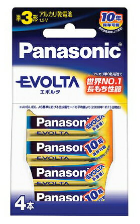 パナソニック EVOLTA エボルタ乾電池 単3形4本入 (LR6EJ/4B) パナソニック EVOLTA エボルタ乾電池 単3形4本入 (LR6EJ/4B)