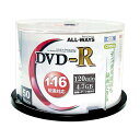 ALL-WAYS DVD-R 1-16倍速 50枚入スピンドルケース ACPR16X50PW