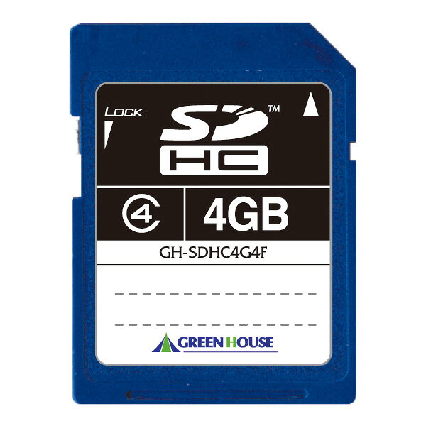 SDHCカード Class4 4GB GH-SDHC4G4F グリーンハウス