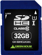 SDHCカード Class10 32GB GH-SDHCUA32G グリーンハウス