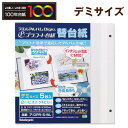 【受発注品】替台紙 ビス式 2穴 デミ プラコート台紙 ホワイト 5枚 ア-DPR-5-WL ナカバヤシ