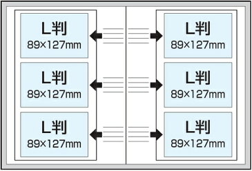 ナカバヤシ 1PLポケットアルバム L判3段 180枚収納 スヌーピー A柄 1PL-1504-1