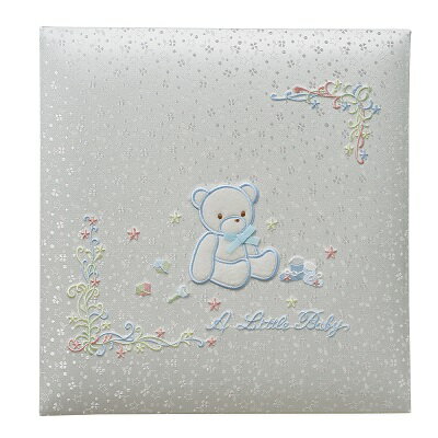 【刺繍名入れ対応※別途料金】【受発注品】ナカバヤシ フエルアルバム リトルベビー ブルー Lサイズ アH-LB-700-B