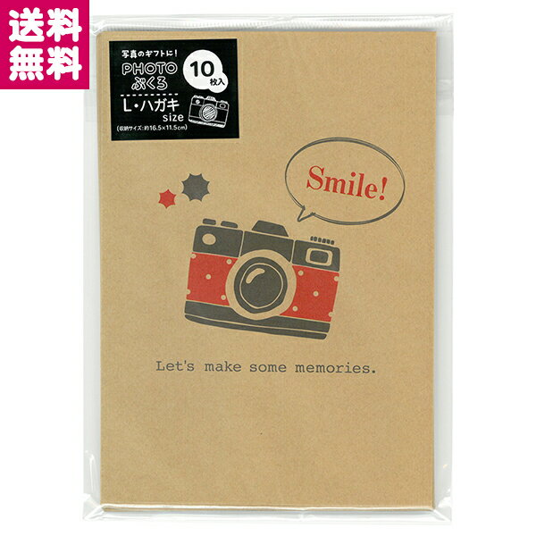 【受発注品】ナカバヤシ PHOTOぶくろ L・ハガキサイズ 10枚入 カメラ PEV-KG-101【ゆうパケット便】【送料無料】