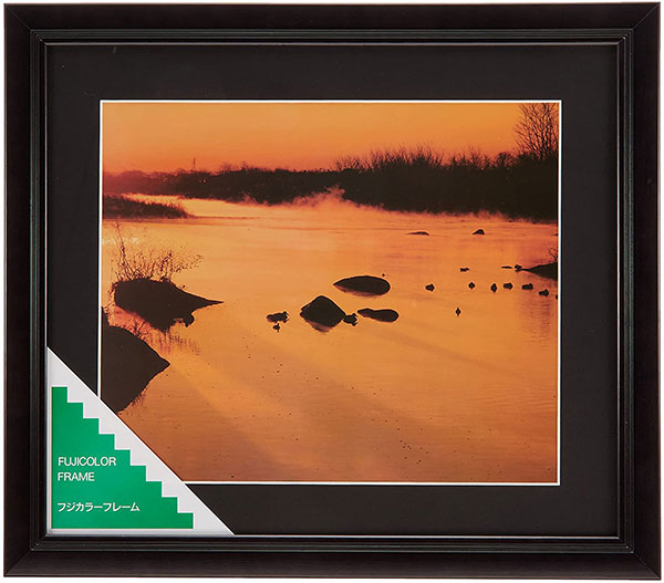 【受発注品】フジカラー FUJICOLOR 木製額縁 YM-1 ブラック 4切