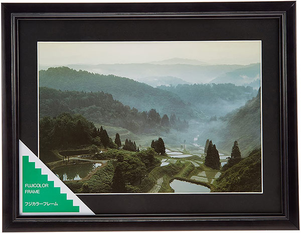 樂天商城 - 【受発注品】フジカラー FUJICOLOR 木製額縁 YM-1 ブラック ワイド4切