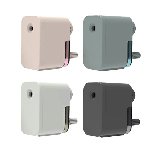 【受発注商品】ナカバヤシ 手動鉛筆削りmini グレイッシュブルー グレイッシュピンク ブラック ホワイ..