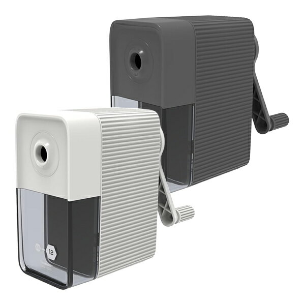 【受発注商品】ナカバヤシ 太い鉛筆も削れる 手動鉛筆削り ブラック/DPS-H501BK ホワイト/DPS-H501WH ..