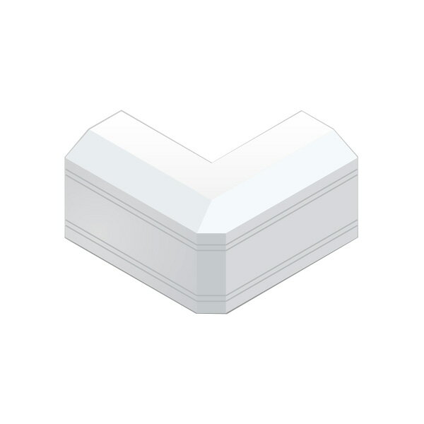 樂天商城 - 【受発注品】マサル工業 ニュー・エフモール 付属品 デズミ 配線カバー 出隅2号 SFMD22 ホワイト