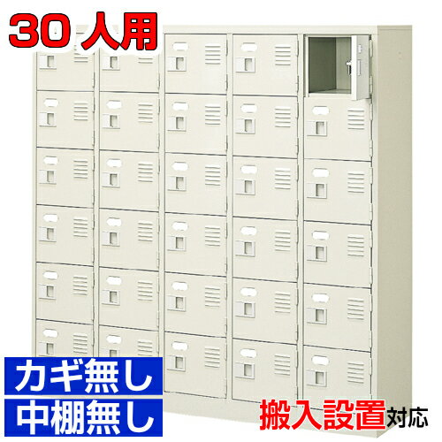 ＜30人用 扉付きシューズボックス 国産品靴箱＞事務所 診療所に 靴箱 玄関収納5列6段 30人用オフィス BRI