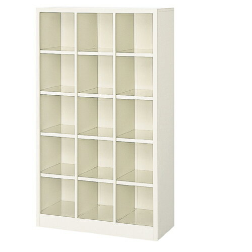 <シューズボックス業務用 15人用>学校 中棚なし3列5段体育館 BRI [2]