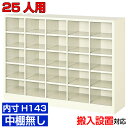 <業務用シューズボックス 高品質>薄型 内寸高さ143mm 下足入れ 下駄箱 靴箱5列5段 25人用オフィス BRI