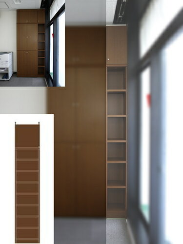 楽天eモノショップ扉付書庫 施設スマート深型キャビネット 深型収納 G2 【オーダー収納】DVD ゲーム収納に 国産書庫 高さ265．1〜274．1cm幅30〜44cm奥行46cm 標準棚板（厚さ1.7cm） 本棚 幅 42 cm 寸法 指定