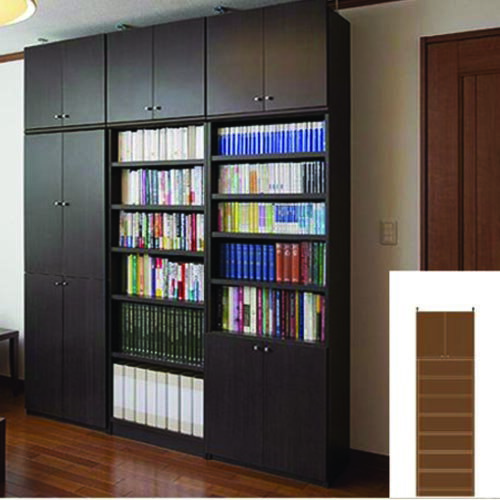 つっぱり本棚 店舗オフィス書庫 大容量収納 G3 【オーダー収納】マガジン 模型収納に オフィス書庫 耐荷重本棚 奥行40cm高さ241〜250cm幅45〜59cm タフ棚板（厚さ2.5cm） 耐震対策書棚 本棚 幅 45 cm 横幅 指定