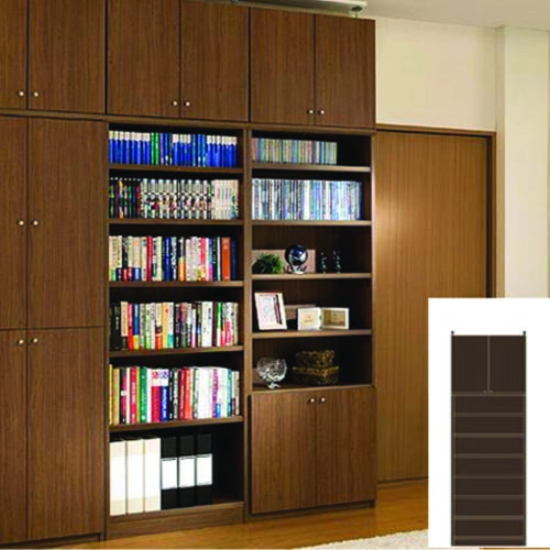 客室リビング大型収納 大容量収納 子供本棚本棚 M2 【オーダー本棚】シリーズ本 教科書収納に リビング大型収納 高さ250〜259cm幅60〜70cm奥行40...