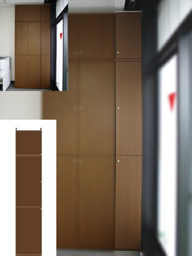 参考書本棚 役員室スリム扉付き整理棚 万能収納 S2 【オーダー書庫】マガジン 本収納に マンガ収納 高..