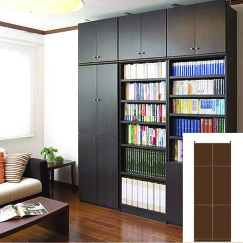 壁面本棚 集会所大型全面扉付キャビネット 大型収納 G3 【オーダー収納】ゲーム 雑誌収納に 大型全面扉..