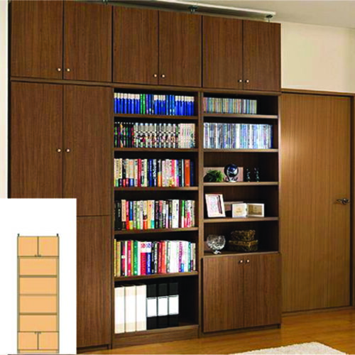 楽天eモノショップ薄型本棚 図書室薄型壁面コミック本棚 書籍本棚 O3 【オーダー本棚】アメニティ 雑貨収納に 薄型壁面コミック本棚 スリム本棚 奥行19cm高さ217〜226cm幅45〜59cm タフ棚板（厚さ2.5cm） 薄型本棚 本棚 幅 46 cm 寸法 指定