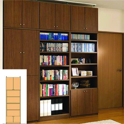 施設天井つっぱり本棚 A4本棚 耐震補強書庫 M3 【オーダー書庫】百科事典 書籍収納に 天井つっぱり本棚 奥行31cm高さ250〜259cm幅45〜59cm タフ棚板（厚さ2.5cm） 天井つっぱり本棚 収納 幅 59 cm サイズ オーダー