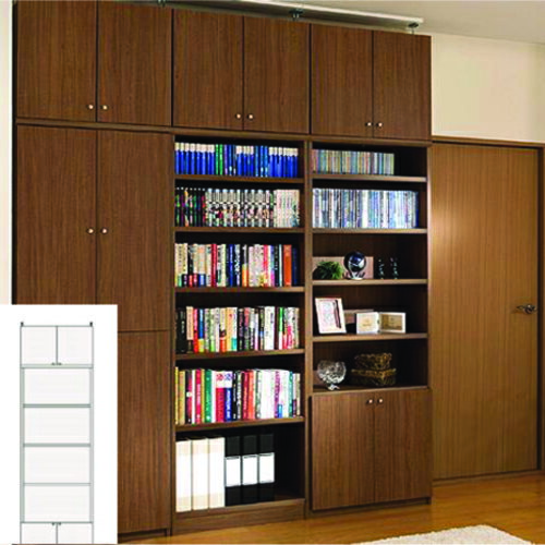 深型収納 待合室大型書庫 アルバム収納 O3 【オーダー書庫】カップ 洋服収納に 大型書庫 奥深収納 奥行46cm高さ259〜268cm幅60〜70cm タフ棚板（厚さ2.5cm） 大型収納 本棚 幅 65 cm 横幅 指定