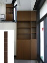学校薄型 本棚 転倒対策収納 扉付壁面すきま収納 UX 壁面利用本棚 薄型書棚 高さ274.1〜283.1cm幅15〜24cm奥行46cm厚棚板(棚板厚2.5cm) タフ棚板(厚さ2.5cm) 薄型本棚 本棚 幅 20 cm 横幅 指定(3)