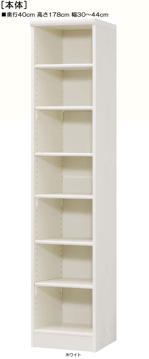 レターケース棚 高さ178cm幅30〜44cm奥行40cmDVDディスプレイ 図書コーナー本棚 ご希望の幅1cm単位で 標準棚板収納 レターケース棚