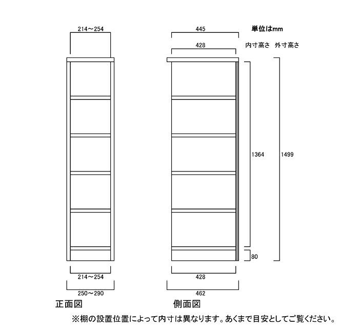 リビング隙間収納 高さ149．9cm幅25〜29cm奥行46cm書籍収納 サニタリラック コーナ...