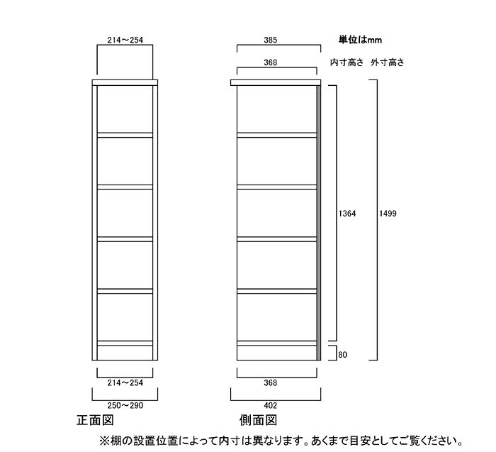 頑丈シェルフ 高さ149.9cm幅25〜29cm奥行40cm厚棚板(棚板厚み2.5cm)ブルーレイ棚 学校ボード 幅1cm単位でオーダー たゆみにくい棚板収納 頑丈シェルフ 収納 幅 29 cm サイズ オーダー [2]