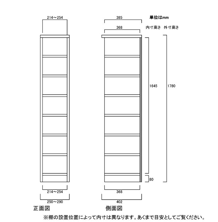 ランドリー収納棚 高さ178cm幅25〜29cm奥行40cm厚棚板(棚板厚み2.5cm)付録収納 待合室家具 幅オーダー1cm単位 タフ棚板ディスプレイ ランドリー収納棚 整理棚 幅 27 cm 横幅 注文 [2]