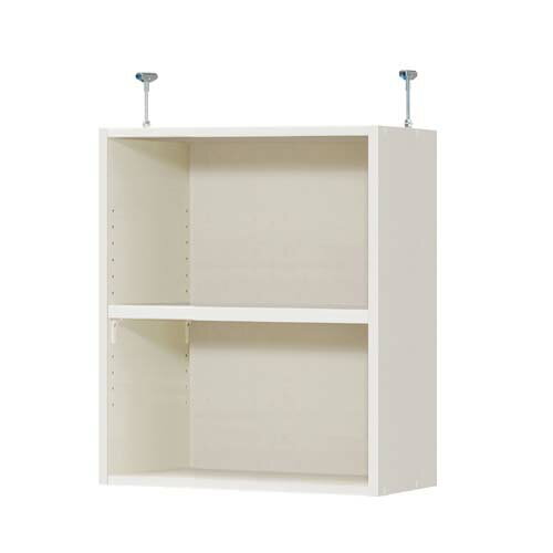 Rakuten - 突っ張り棚 上棚(高さ調整可) タフタイプ 中深 高さ72〜81cm幅45〜59cm奥行38．5cm（棚板厚み2.5cm）(本体奥行40cm用)コミック収納 納戸収納 幅オーダー1cm単位 コレクションの陳列に整理