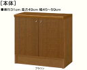 全面扉子供部屋収納 高さ49cm幅45~59cm奥行31cm 両開き 全面扉付居間ラック 本棚 幅 47 cm 寸法 指定