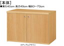 全面扉扉付き頑丈AVラック 高さ49cm幅60〜70cm奥行40cm厚棚板（棚板厚み2.5cm） 両開き 全面扉付客室シェルフ