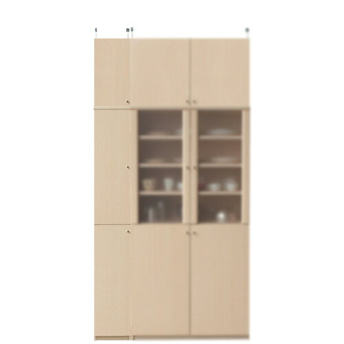 薄型食品保管棚高さ232〜241cm幅25〜29cm奥行19cm（高さ＝ラック高さ178cm＋突っ張り棚高さ47cm＋伸縮突っ張り金具）木製片開き扉薄型食品保管棚