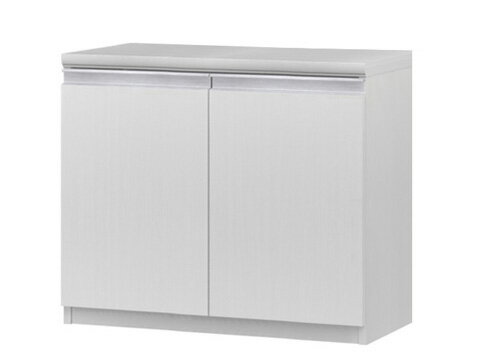 Rakuten - フラット扉カウンター下収納 高さ60cm幅60〜70cm奥行19cm厚棚板（棚板厚み2.5cm） 両開き フラット扉付応接間棚 本棚 幅 64 cm 寸法 指定