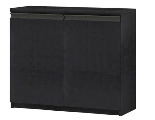 フラット扉カウンター下収納 高さ70cm幅71〜80cm奥行19cm厚棚板（棚板厚み2.5cm） 両開き フラット扉付..