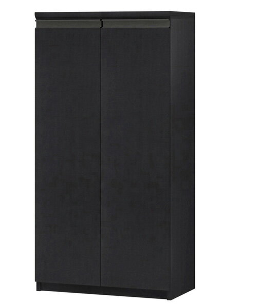 樂天商城 - フラット扉キッチン棚 高さ117cm幅45〜59cm奥行31cm厚棚板（棚板厚み2.5cm） 両開き フラット扉付トイレディスプレイ 収納棚 幅 53 cm サイズ 注文