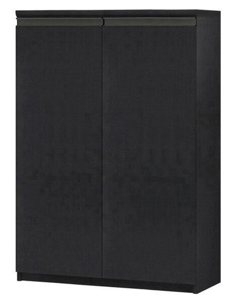 フラット扉壁面本棚 高さ117cm幅71〜80cm奥行31cm厚棚板（棚板厚み2.5cm） 両開き フラット扉付ウォークインクローゼット棚 本棚 幅 75 cm 寸法 指定