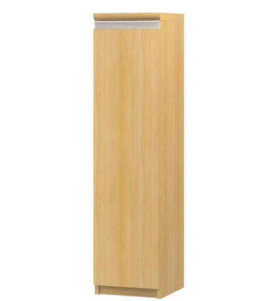 フラット扉壁収納 高さ117cm幅25〜29cm奥行46cm厚棚板（棚板厚み2.5cm） 片開き(左開き/右開き) フラッ..