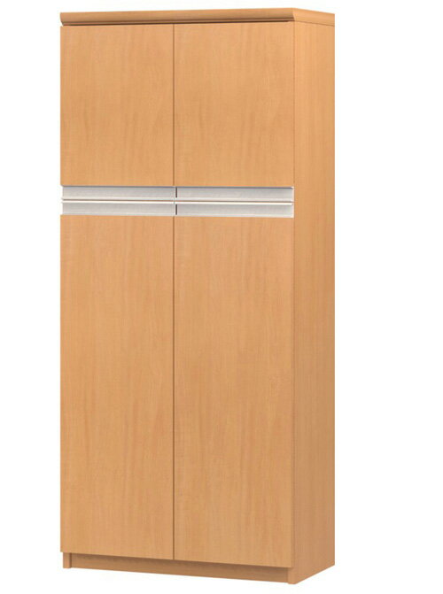 フラット扉オーダー書棚 高さ135cm幅45〜59cm奥行19cm厚棚板（棚板厚み2.5cm） 上下共両開き フラット扉付事務所ボード 整理棚 幅 57 c..