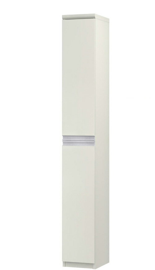 フラット扉隙間収納 高さ178cm幅15〜24cm奥行46cm厚棚板（棚板厚み2.5cm） 上下共片
