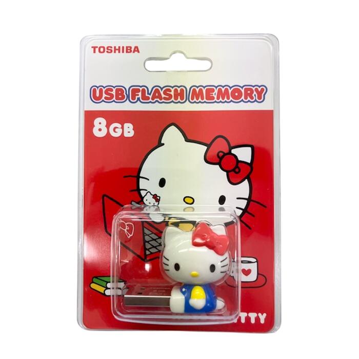 TOSHIBA UKT-A008G USBフラッシュメモリ 8GB USBメモリ 日本製 メモリーカード ハローキティ HELLO KITTY サンリオ データ保存 データ記録 パソコン SDカード 東芝 可愛い レディース