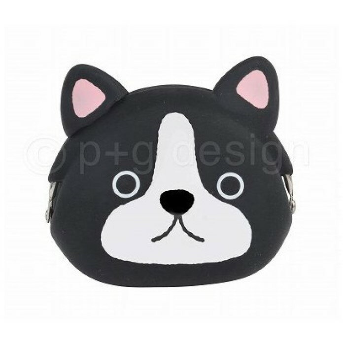 ピージーデザイン mimi POCHI Friends BOSTON TERRIER ボストンテリア 犬 DOG いぬ シリコンポーチ がま口 コインケース 動物 小銭入れ かわいい p+gdesign 雑貨 レディース 小物 子ども 女性 アニマル 財布 プレゼント ギフト 贈り物 ミミポチ