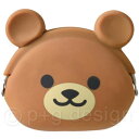 ピージーデザイン mimi POCHI Friends KUMA クマ くま BEAR シリコンポーチ がま口 コインケース 動物 小銭入れ かわいい p+gd...