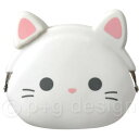 ミミポチフレンズ ピージーデザイン mimi POCHI Friends MILK ミルク シロネコ 白猫 ネコ ねこ ホワイト キャット シリコンポーチ がま口 コインケース 動物 小銭入れ かわいい p+gdesign 雑貨 レディース 小物 子ども 女性 アニマル 財布 プレゼント ギフト 贈り物 ミミポチ