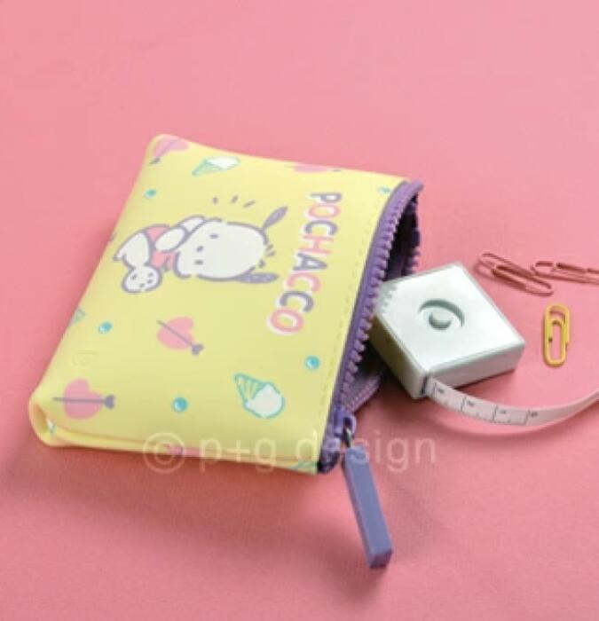 GMCトイズフィールド NUU small SANRIO CHARCTERS けろけろけろっぴ ぽちゃっこ シリコンポーチ ジッパーポーチ アクセサリー入れ 可愛い 雑貨 p+gdesign コスメポーチ 化粧ポーチ 小物 ケロケロケロッピー ポチャッコ サンリオ キャラクター レディース イエロー ピンク