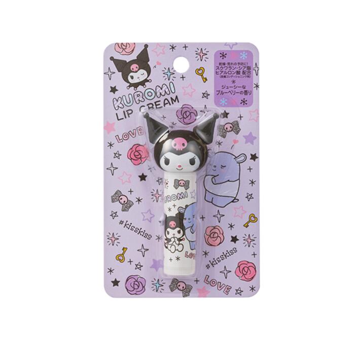 Rakuten - ピエラス クロミダイカットリップクリーム ブルーベリーの香り KUROMI サンリオ リップ くちびる 唇ケア 保湿 うるおい 潤い 保湿成分 ヒアルロン酸 シア脂 スクアラン 可愛い サンリオキャラクター お土産 プレゼント